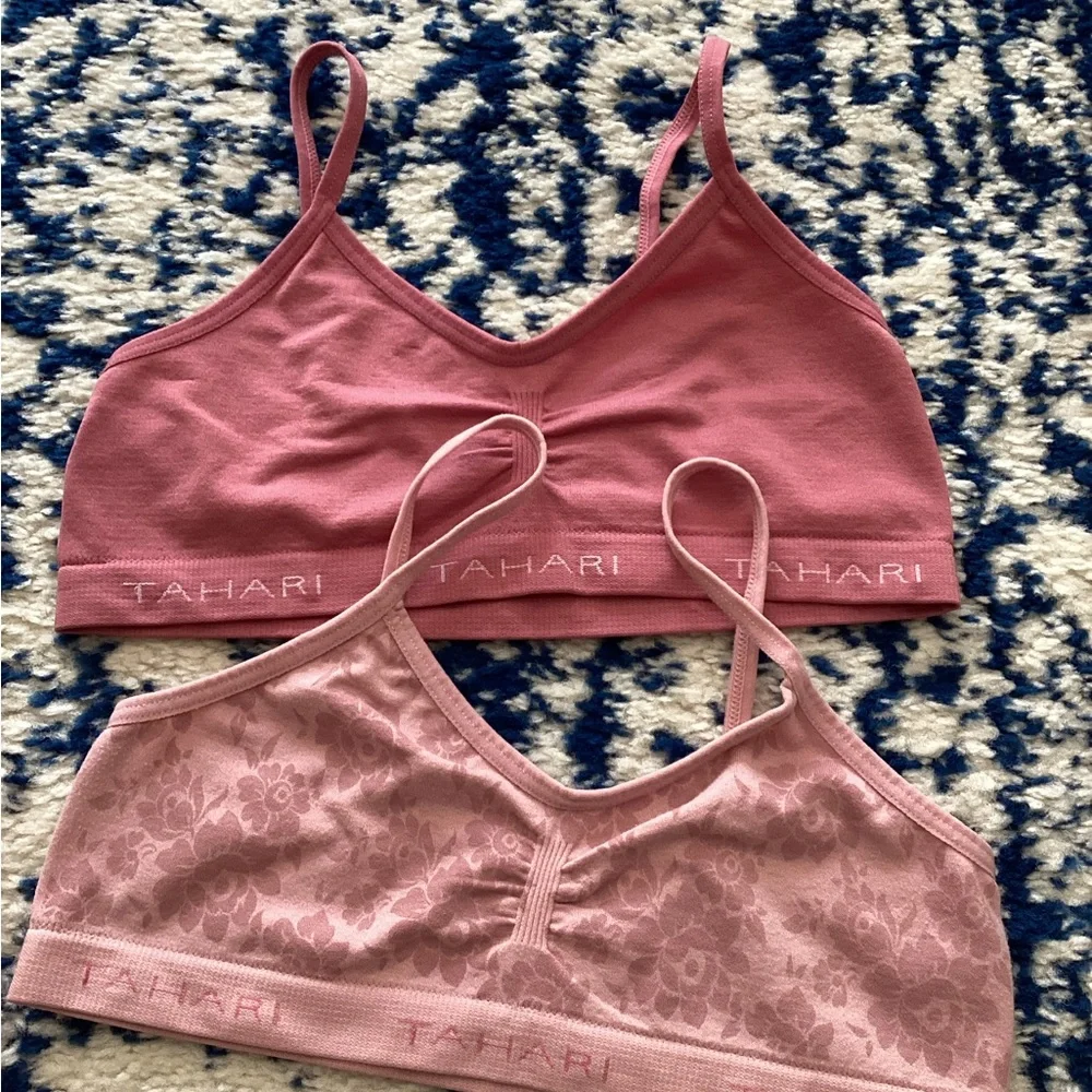 Tahari Pink Lace Bralette Duo - Picture 4 of 16